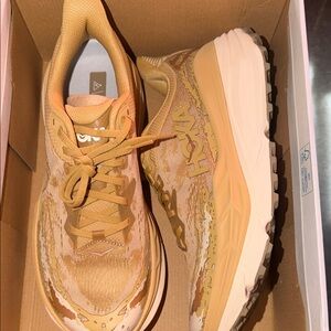 Hoka Women's Wheat/Beige Trail Running Shoes